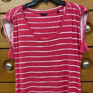 Náutica striped pink and white sleeveless top
